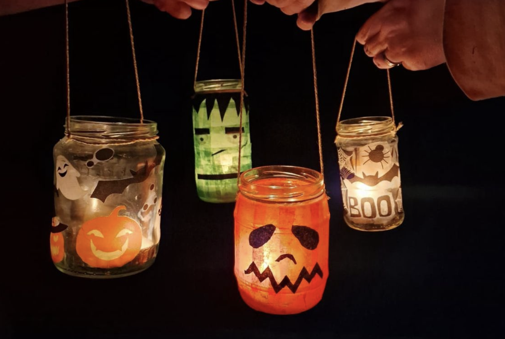 Spooky Decoupage Lantern Workshop