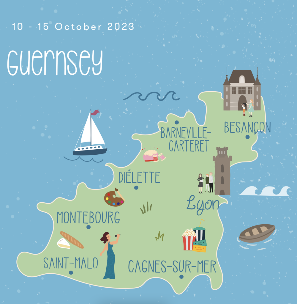 Poster for Le French Festival, Guernsey