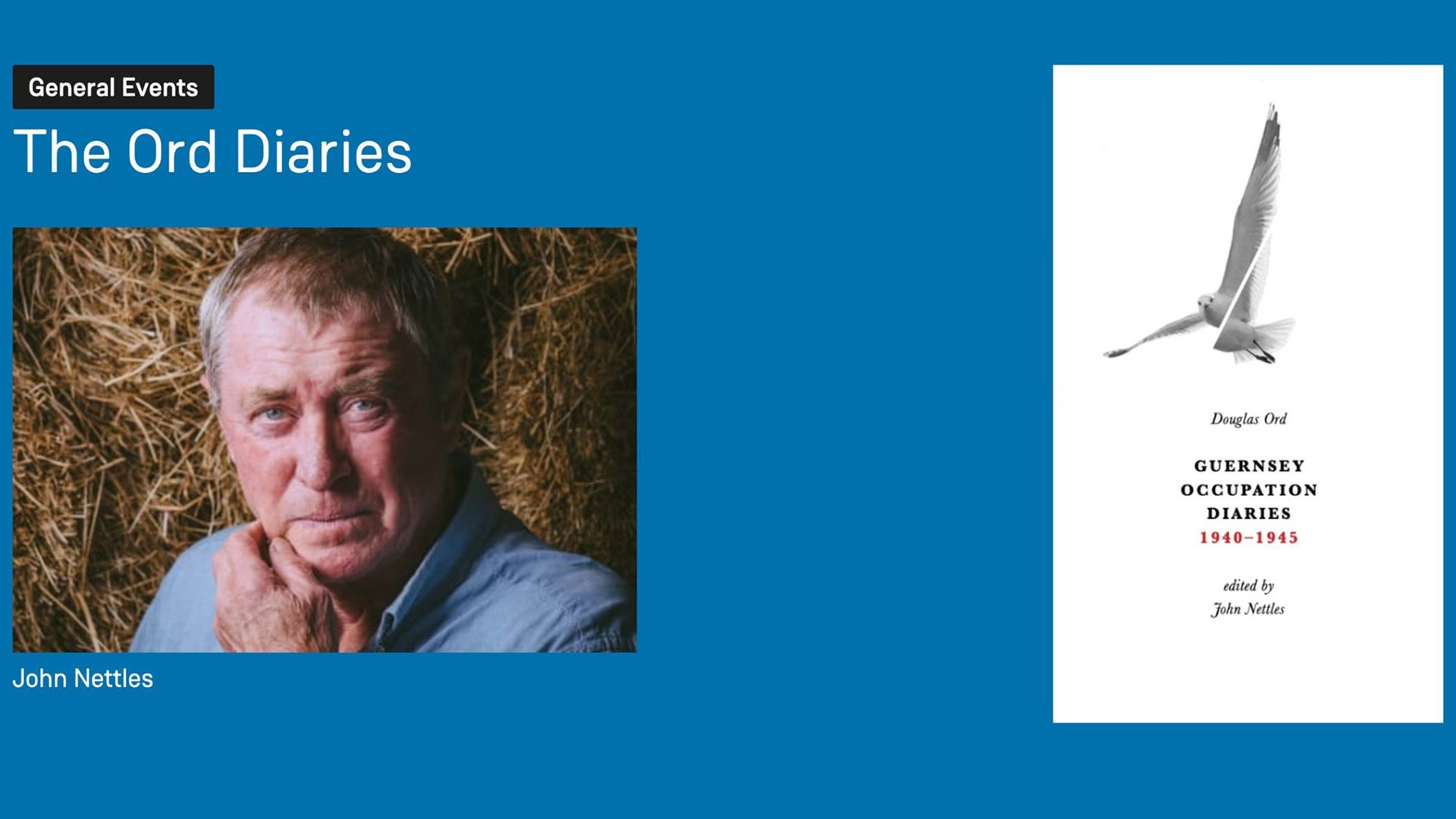 John Nettles book signing of The Ord Diairies