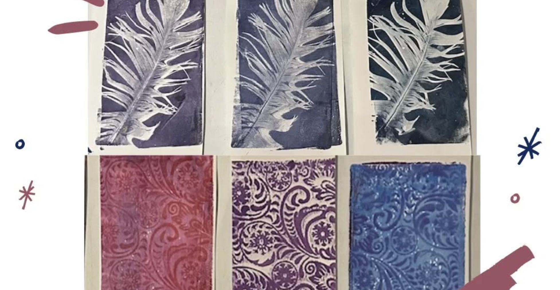GAN Skillshare: Gelli Plate Printing with Caroline Dorey