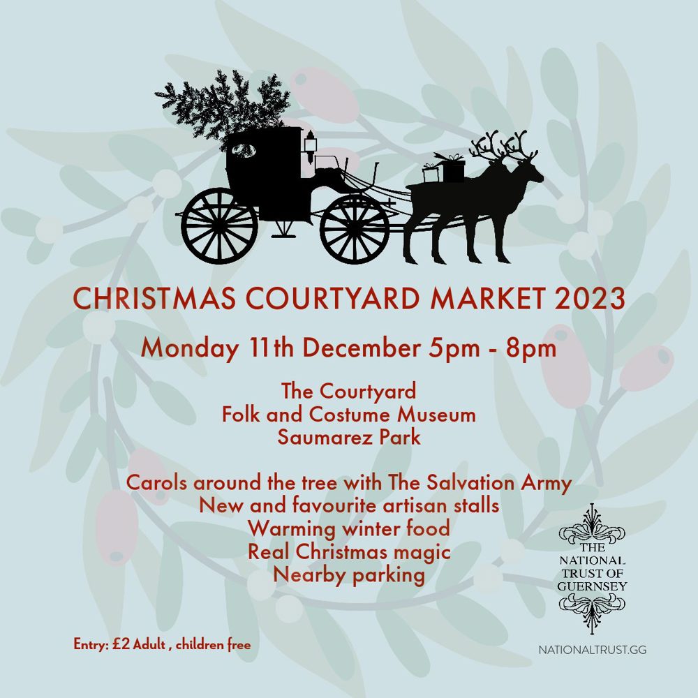 Poster for Christmas Courtyard Market 2023