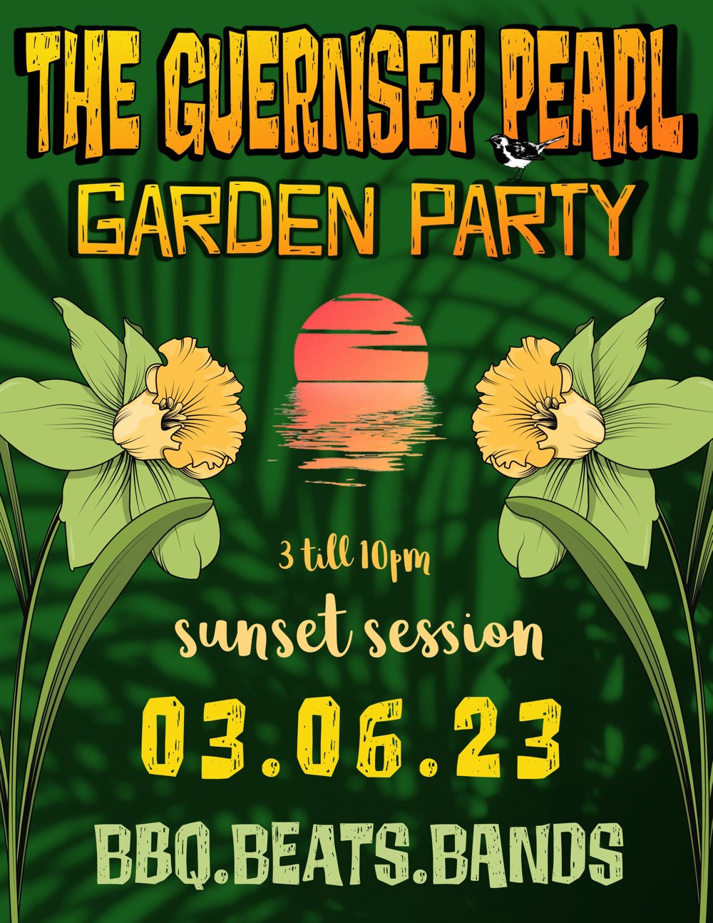 Poster for The Guernsey Pearl "Garden Party"