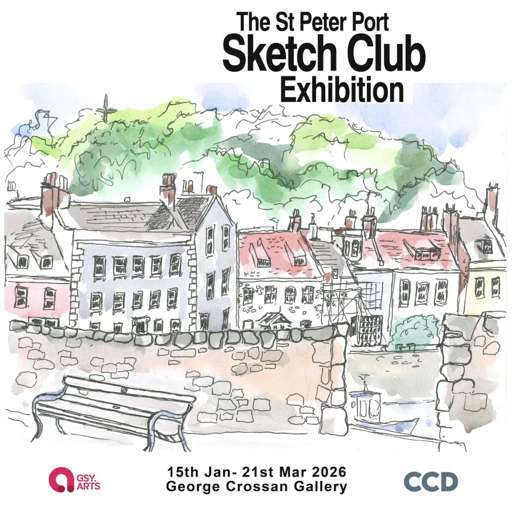 Poster for The St Peter Port Sketch Club Exhibition