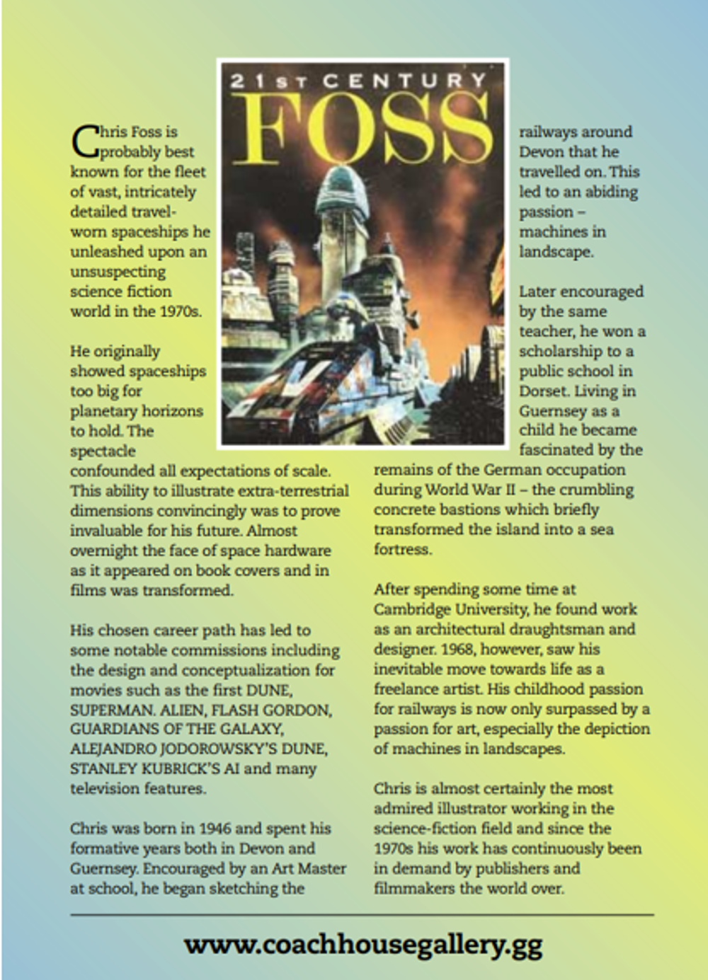 Poster for Chris Foss Exhibition: 21st Century