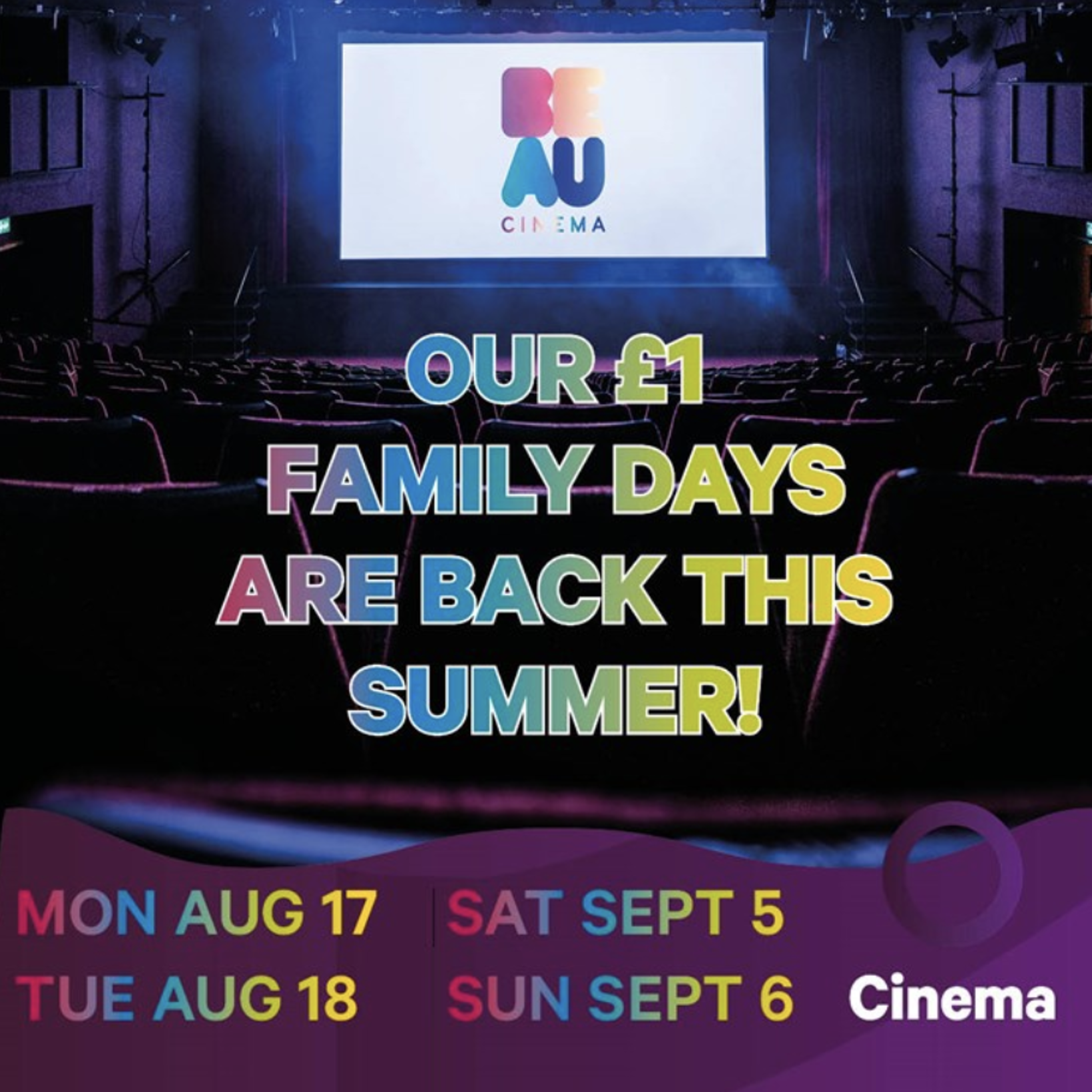 Family Days: £1 Cinema Screenings at Beau Cinema