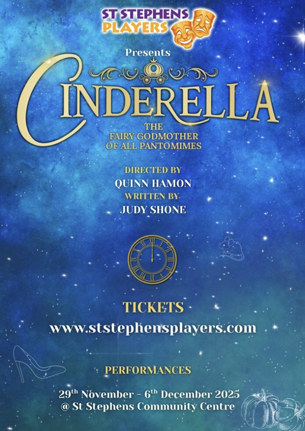 Poster for St Stephens Players present: Cinderella