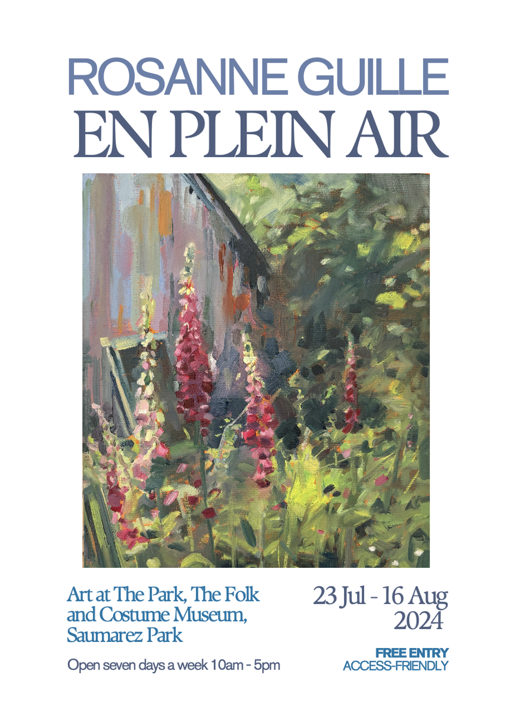 Poster for Rosanne Guille ‘En Plein Air’ Exhibition