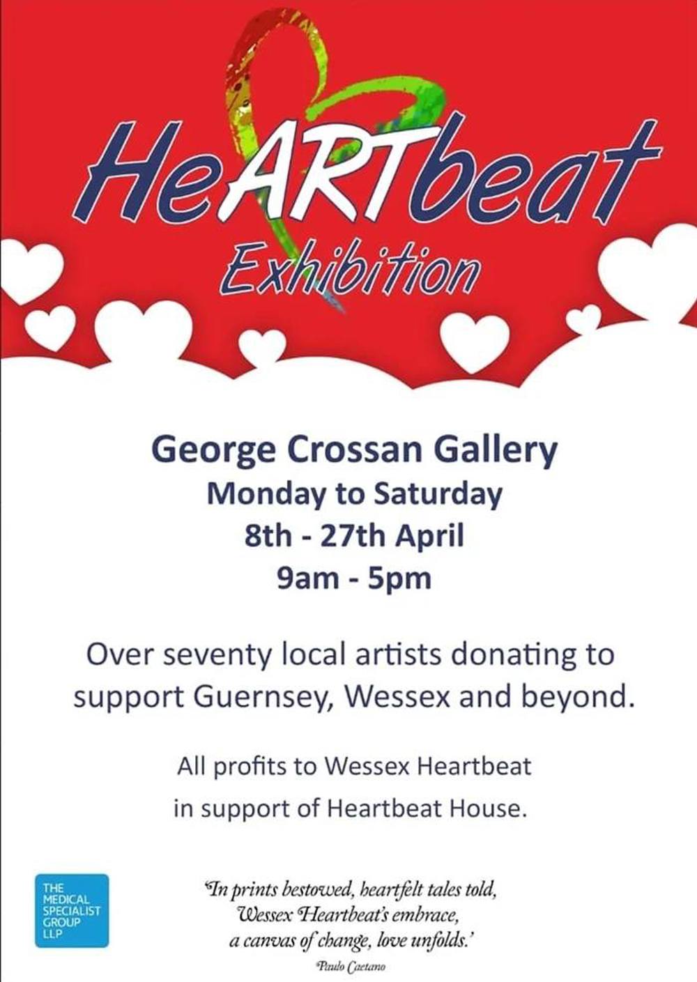 Poster for The HeARTbeat Exhibition