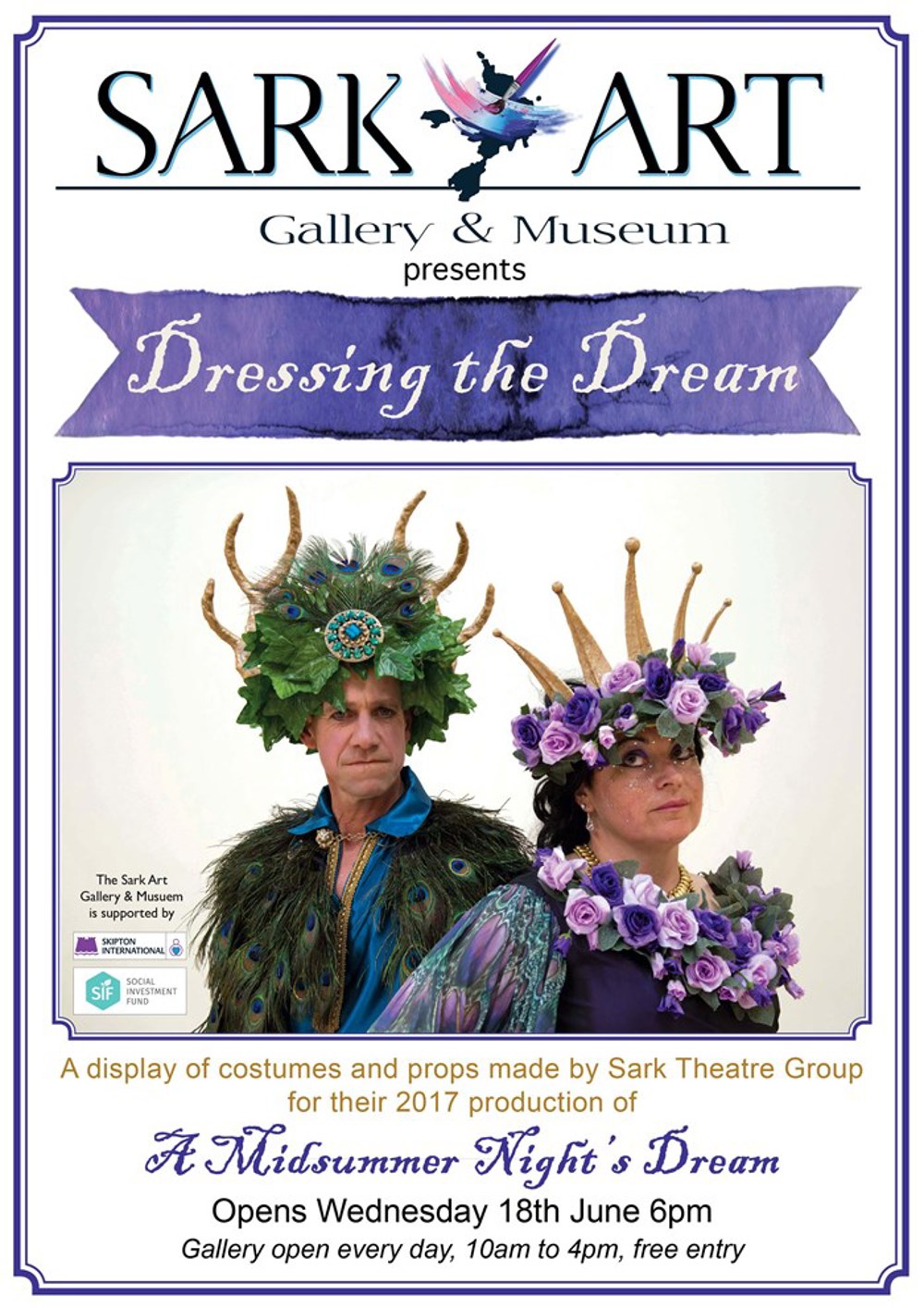 Poster for Sark Art Gallery & Museum presents: Dressing the Dream