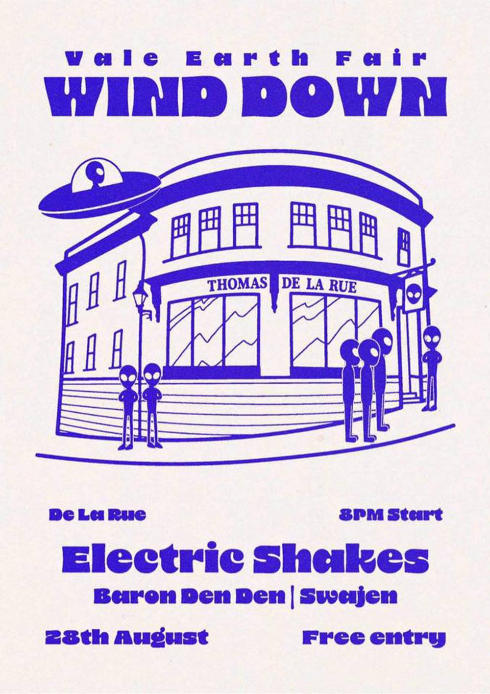 Poster for VEF Wind down at the De La Rue