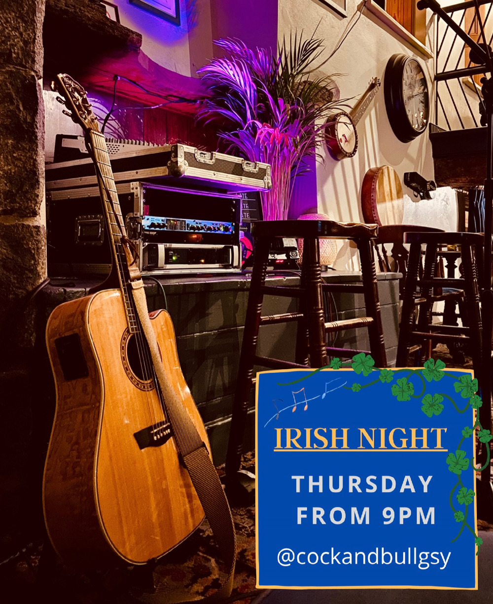 Poster for Irish Night @ The Cock N Bull