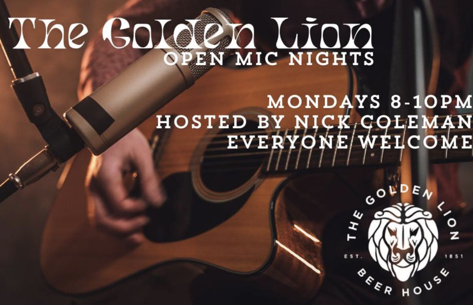 Open mic nights at The Golden Lion