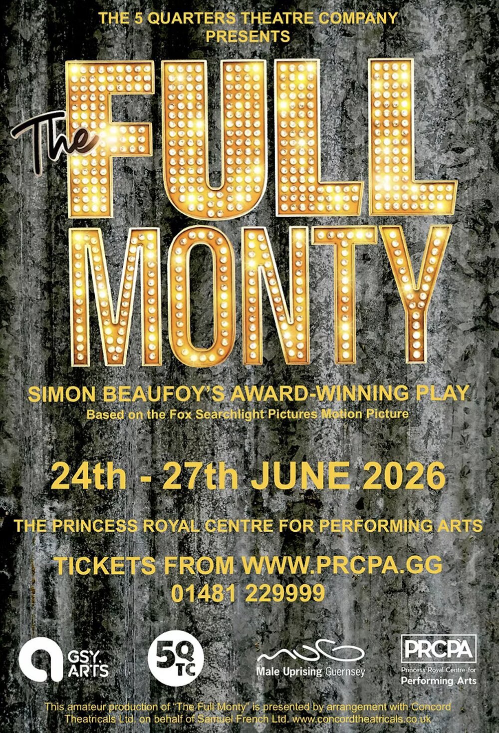 Poster for 5QTC Presents: The Full Monty