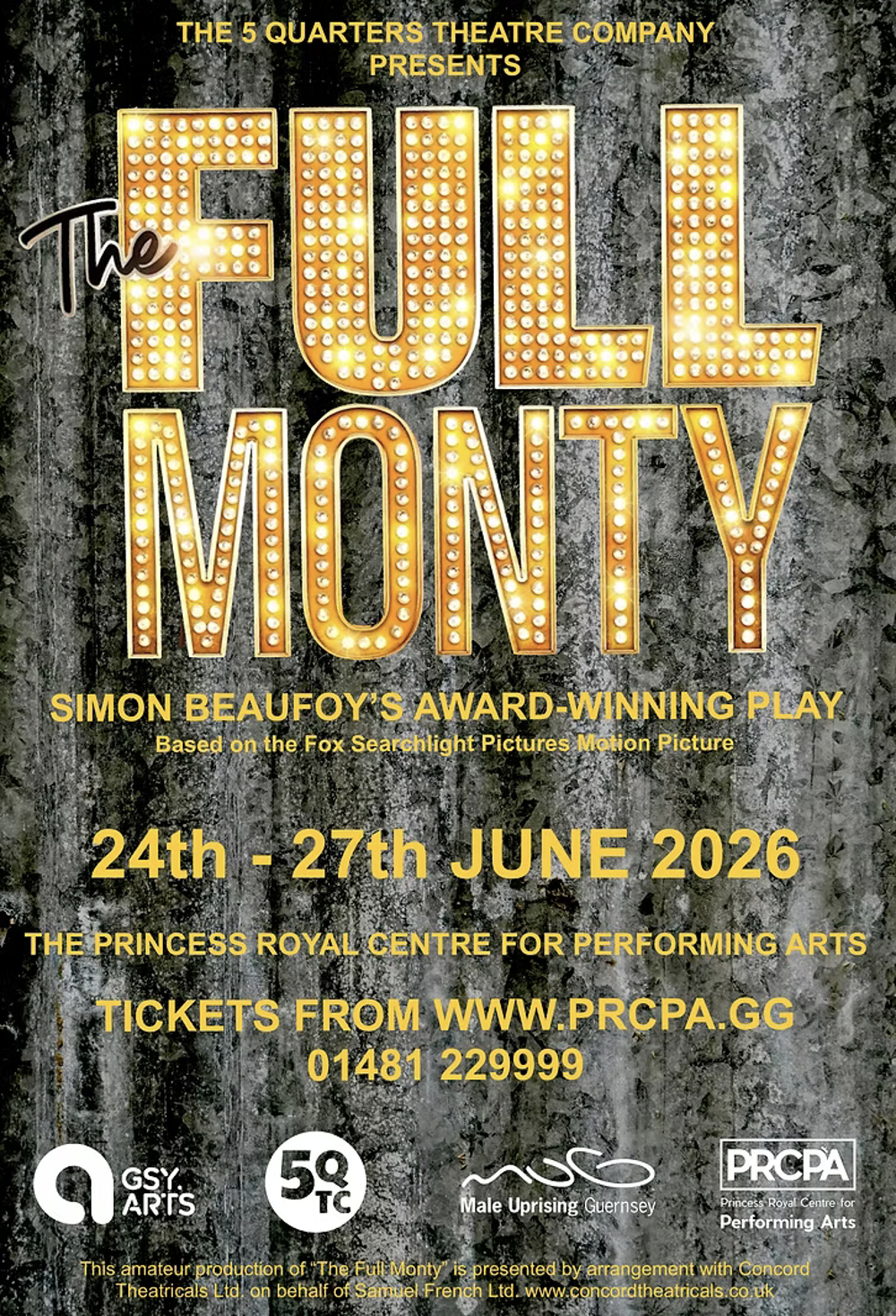 Poster for 5QTC Presents: The Full Monty