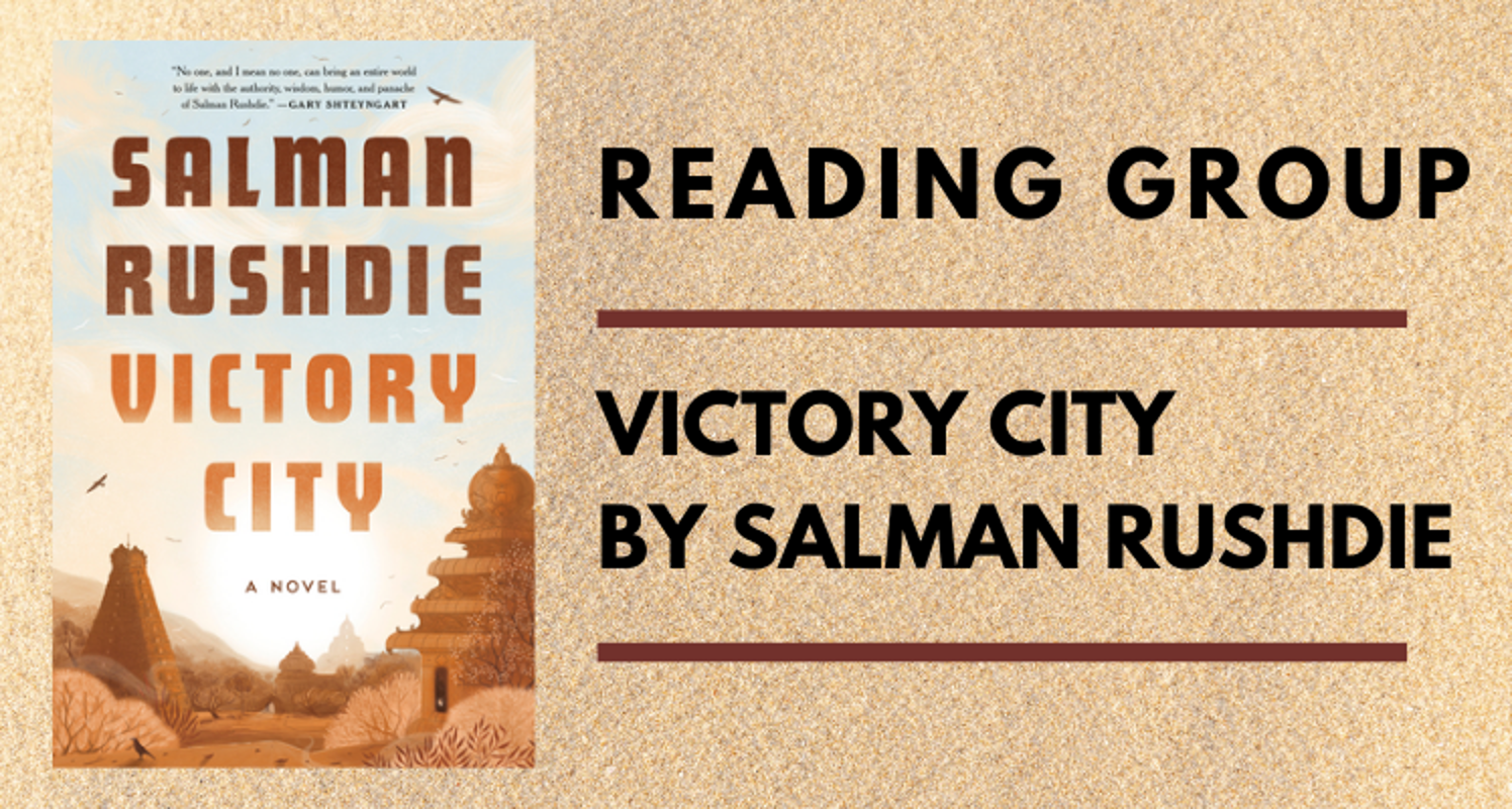 September Reading Group: Victory City by Salman Rushdie