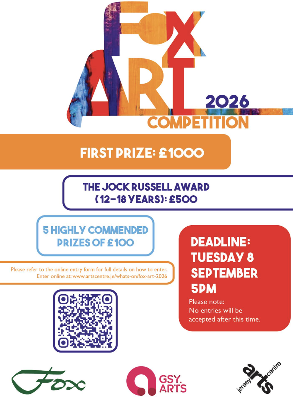 Poster for Fox Art Competition 2026: SUBMISSIONS OPEN