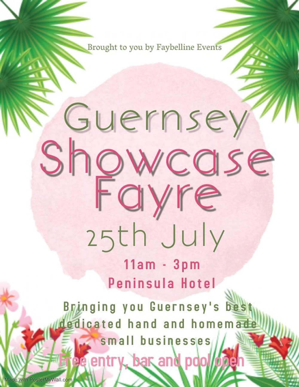 Poster for Guernsey Showcase Fayre