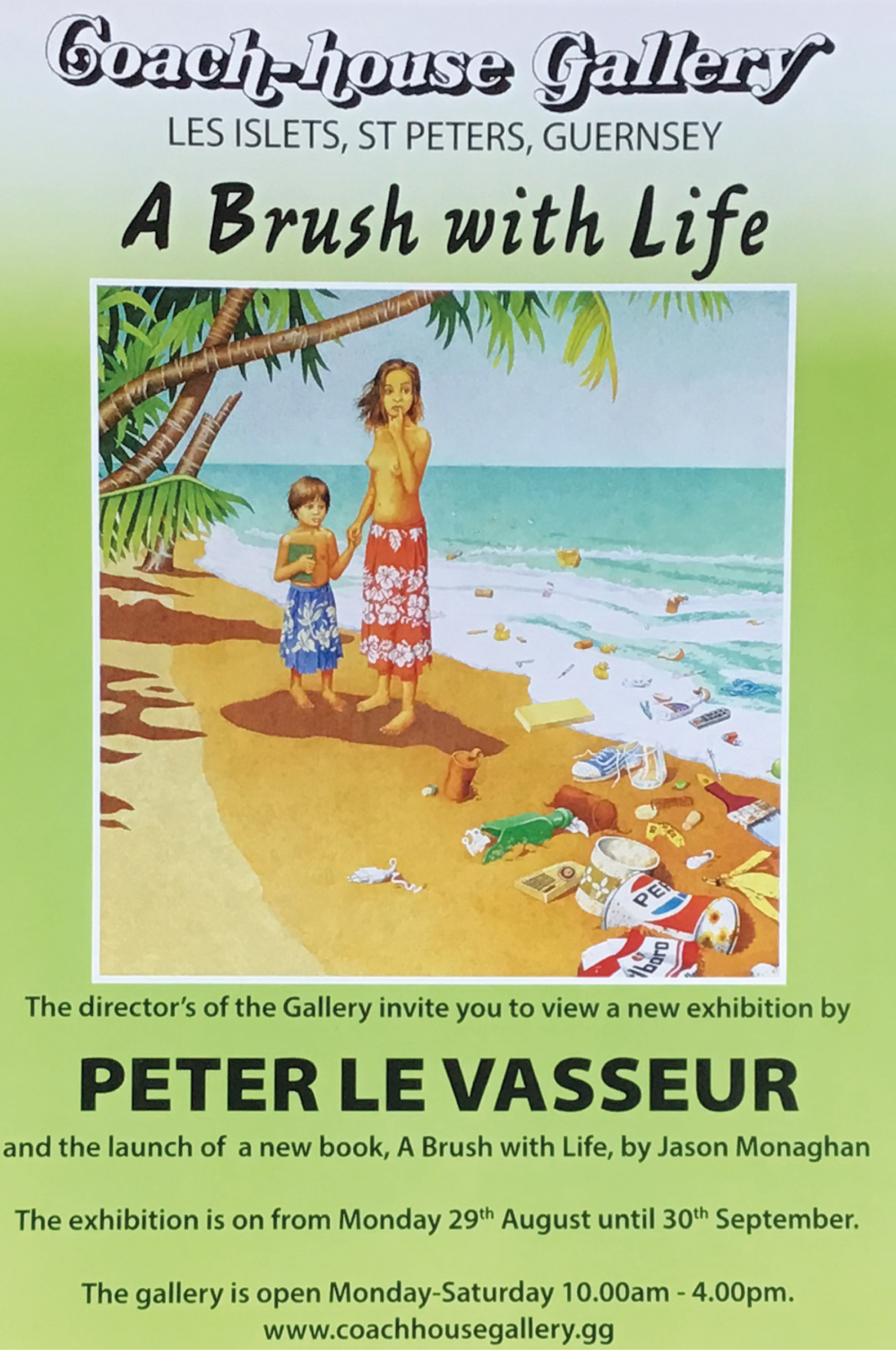 Poster for A Brush with Life at The Coach-house Gallery