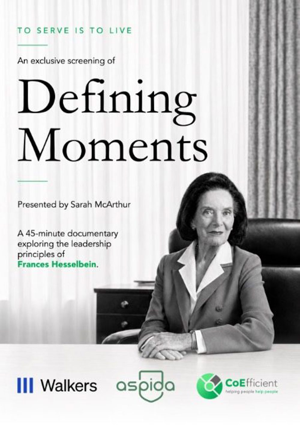 Poster for Defining Moments: Leadership. Trust. Performance.