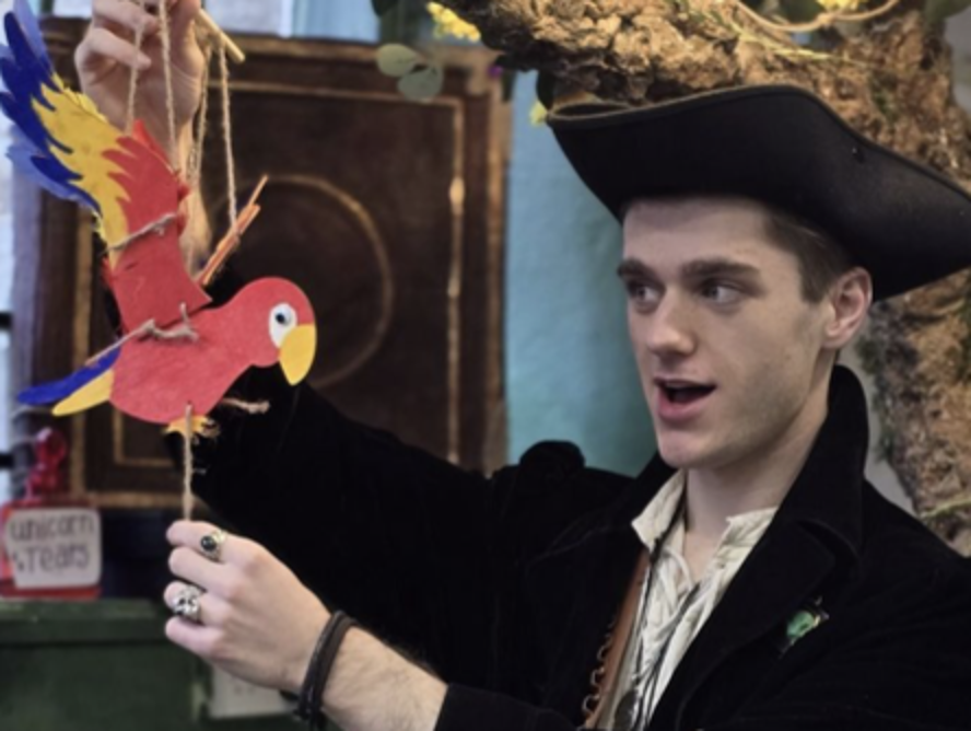 Make a Parrot Puppet with our Pirate! Half Term workshop