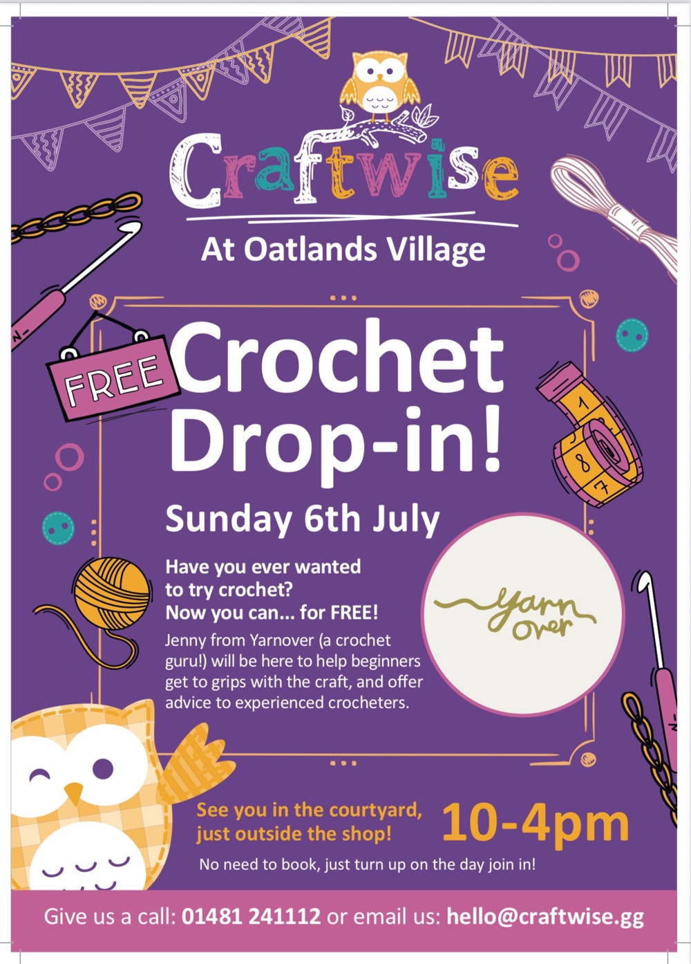 Poster for FREE Crochet drop-in