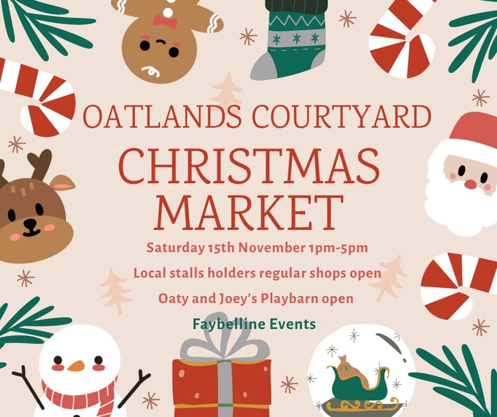 Poster for Oatlands Courtyard Christmas market