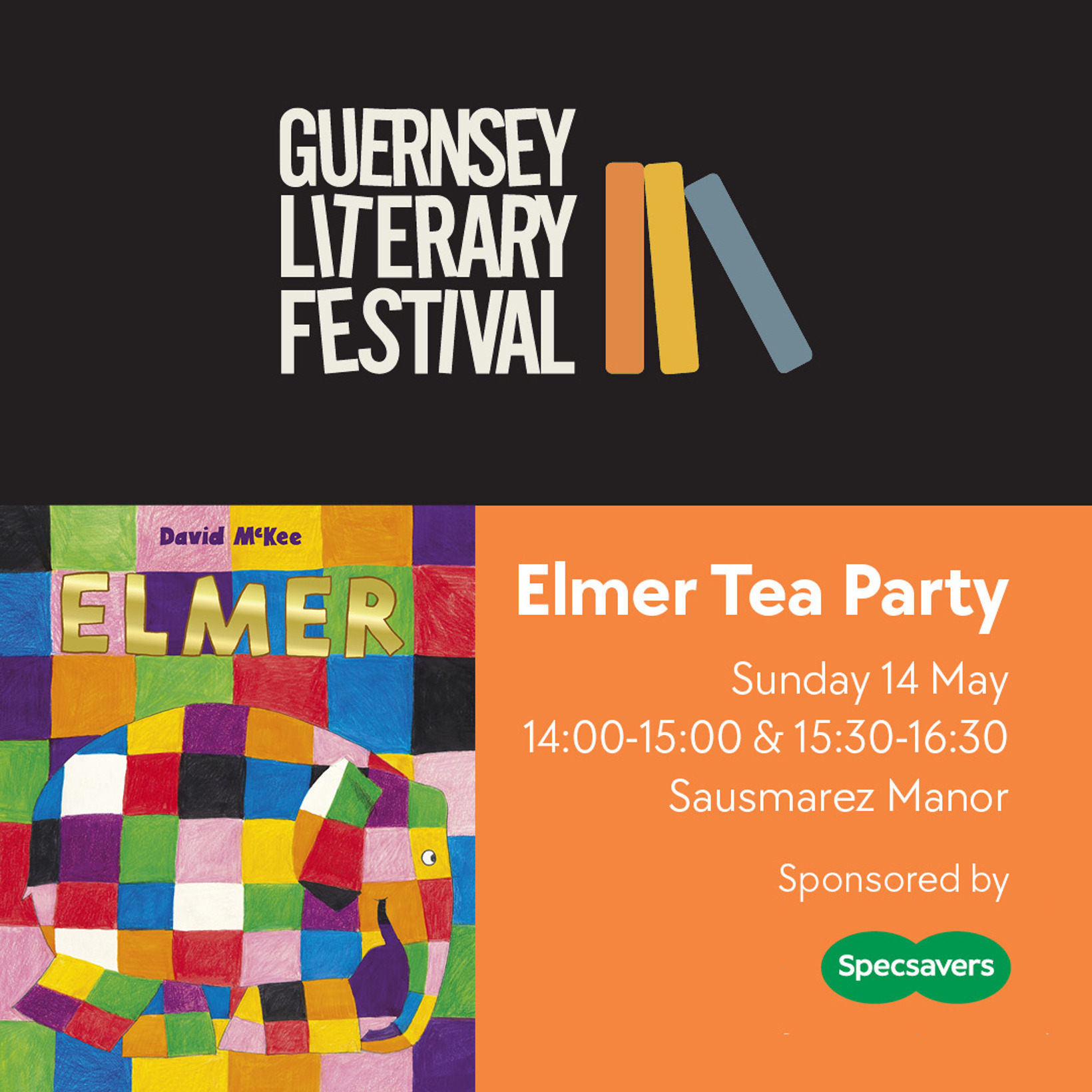 Elmer the Patchwork Elephant Tea Party - Guernsey Literary Festival