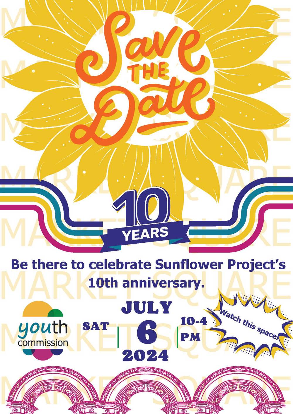 Poster for Sunflower Project's 10th Anniversary