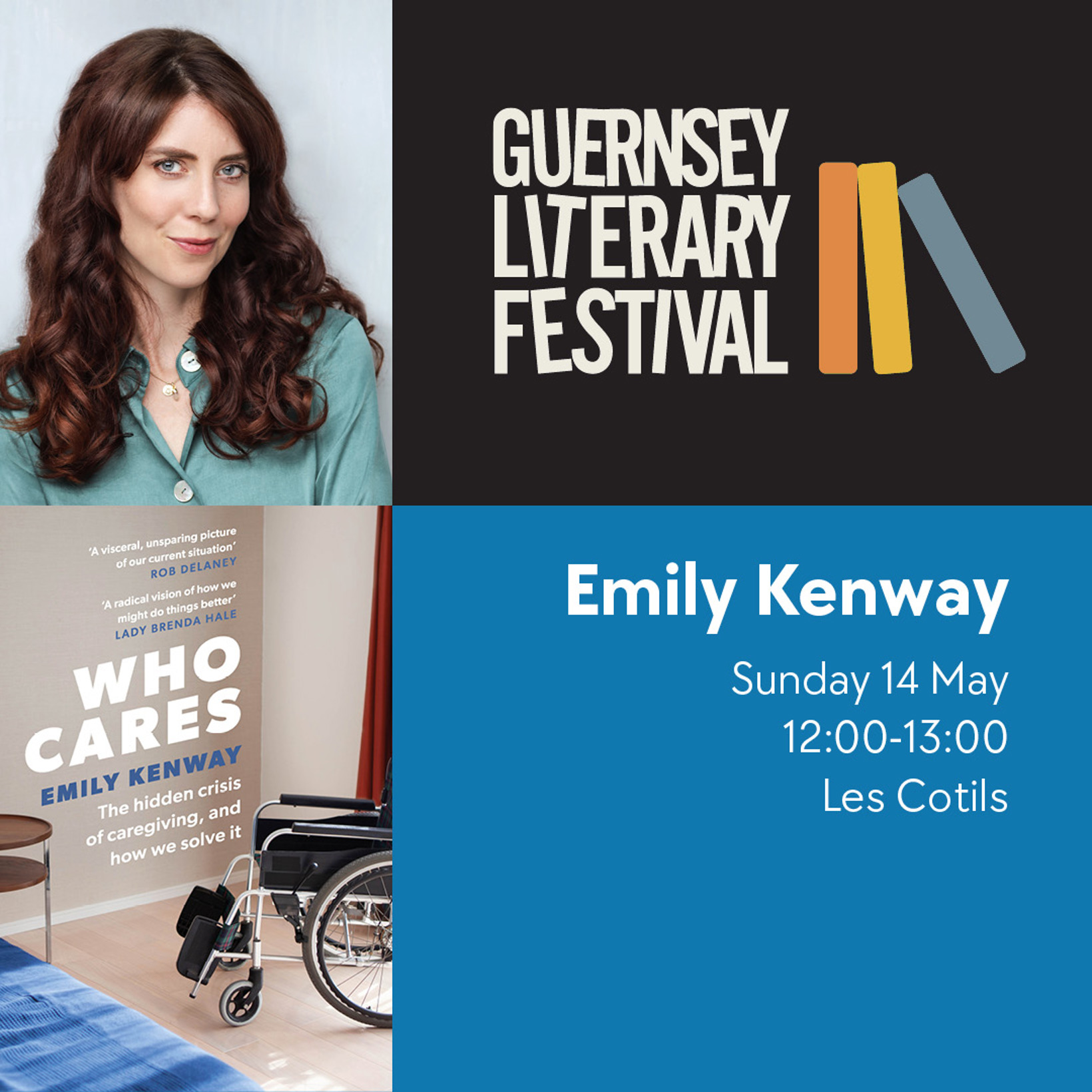 Emily Kenway: Who Cares - Guernsey Literary Festival