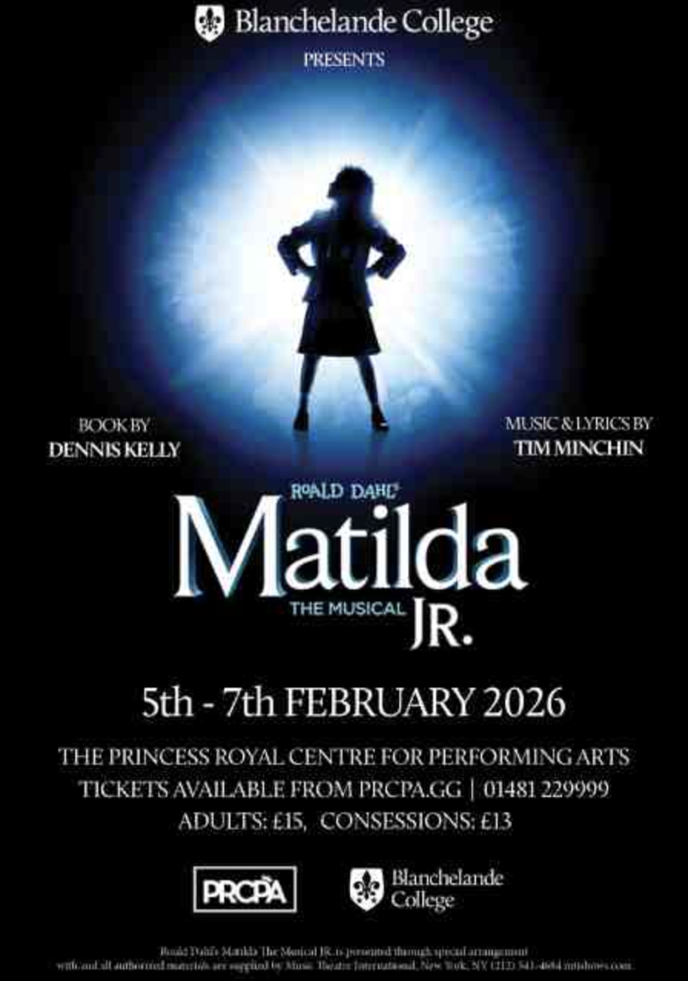 Poster for MATILDA THE MUSICAL - JUNIOR EDITION