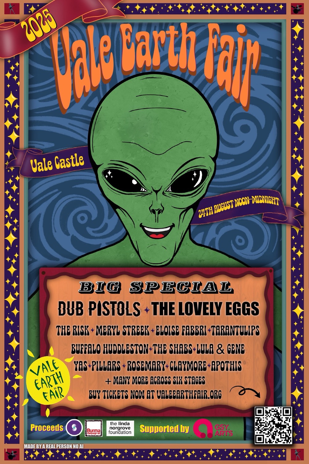 Poster for Vale Earth Fair 2025