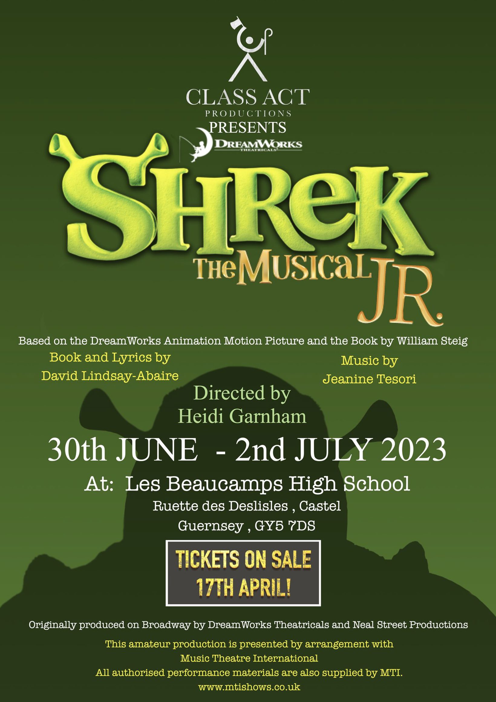Shrek The Musical Jr ‐ Class Act Productions