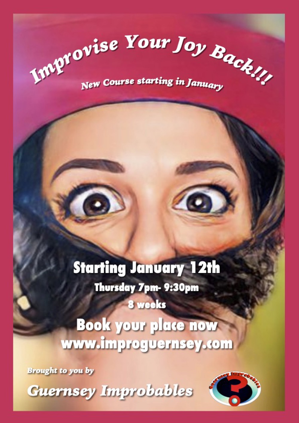 Poster for Improvise your joy back! Improvisation course for all