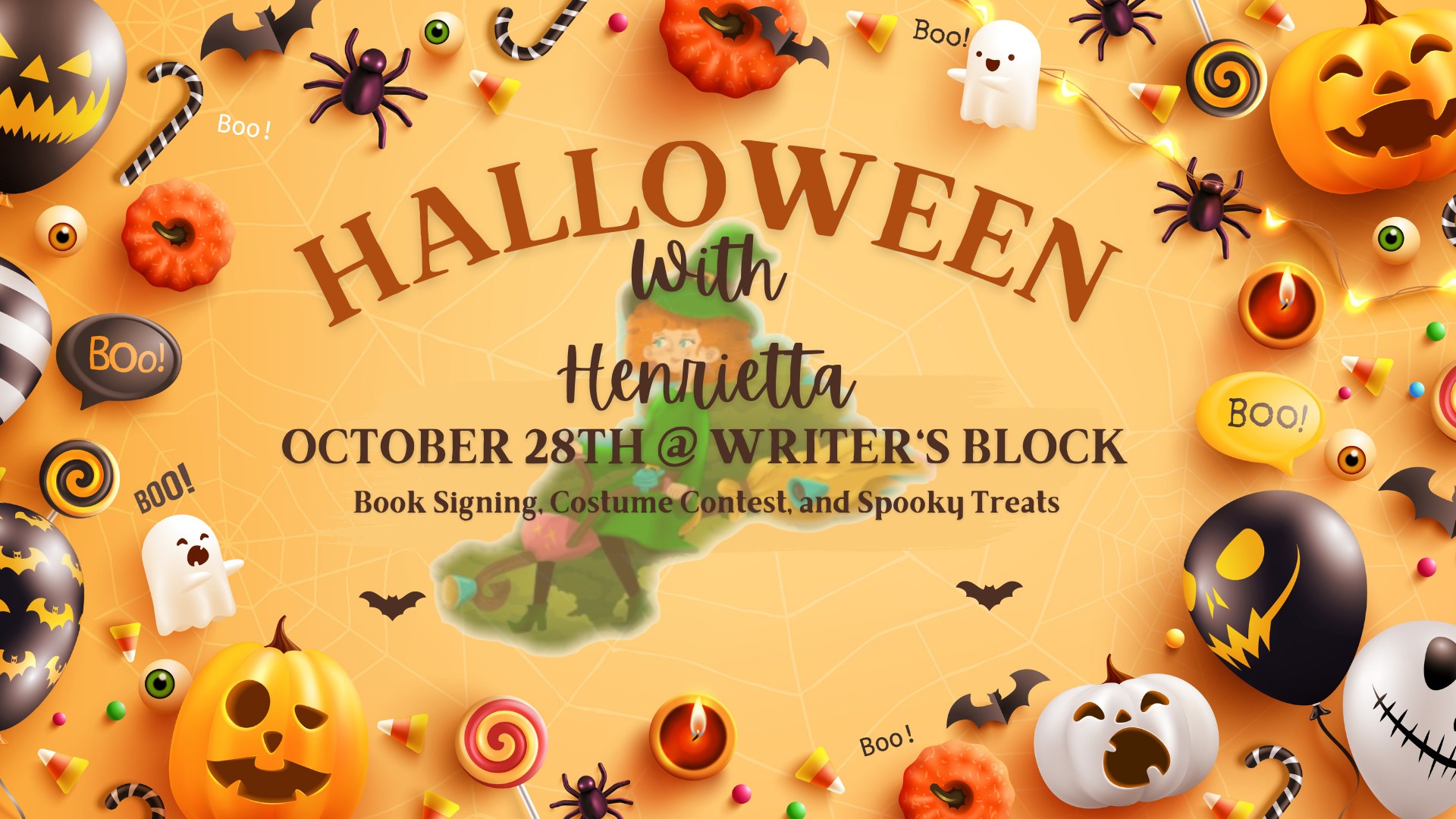 Halloween with Henrietta @ Writer's Block