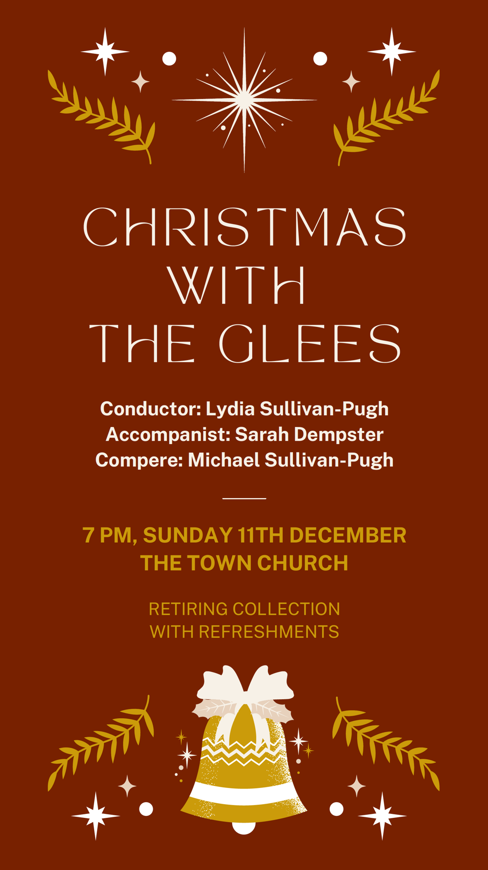 Poster for Guernsey Glee Singers Christmas Concert