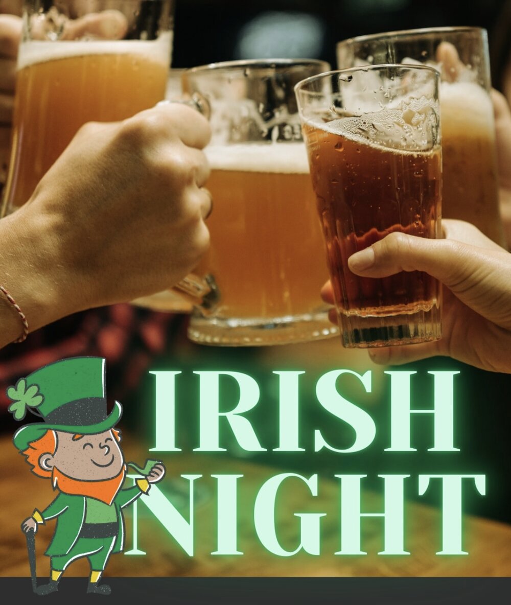 Poster for Irish Night at The Cock & Bull