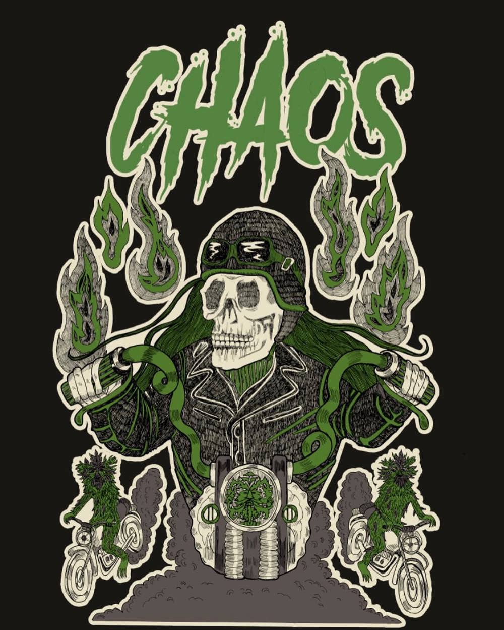 Poster for Chaos 18 Motorcycle and Music Festival