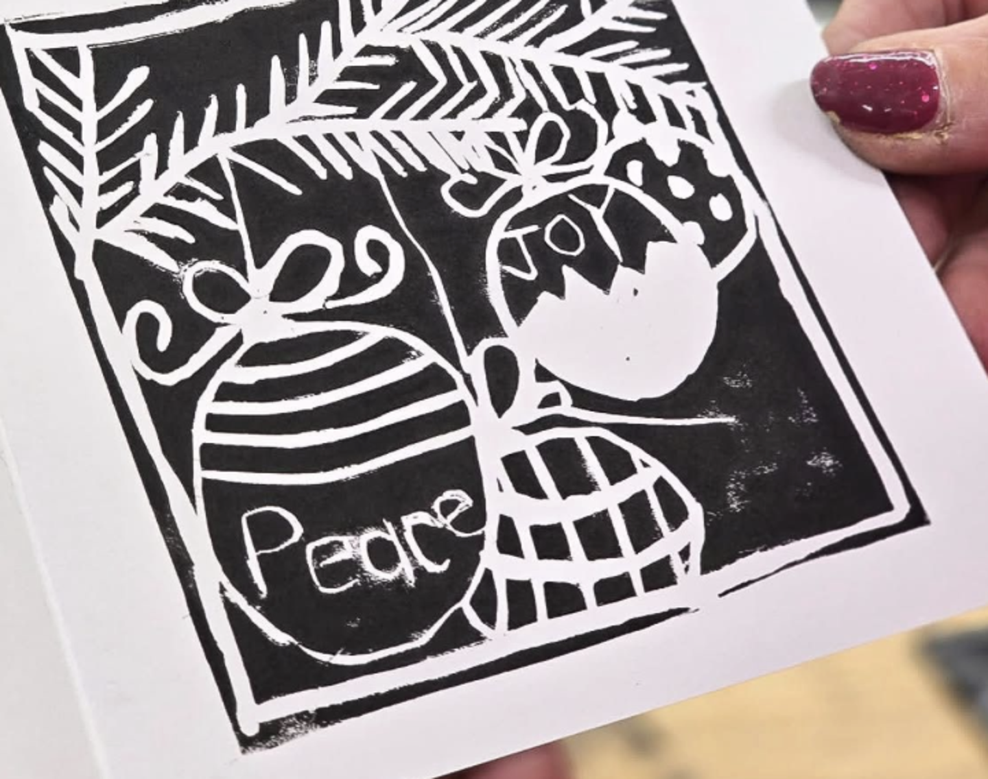 Handmake Your Own Lino Cut Christmas Cards!