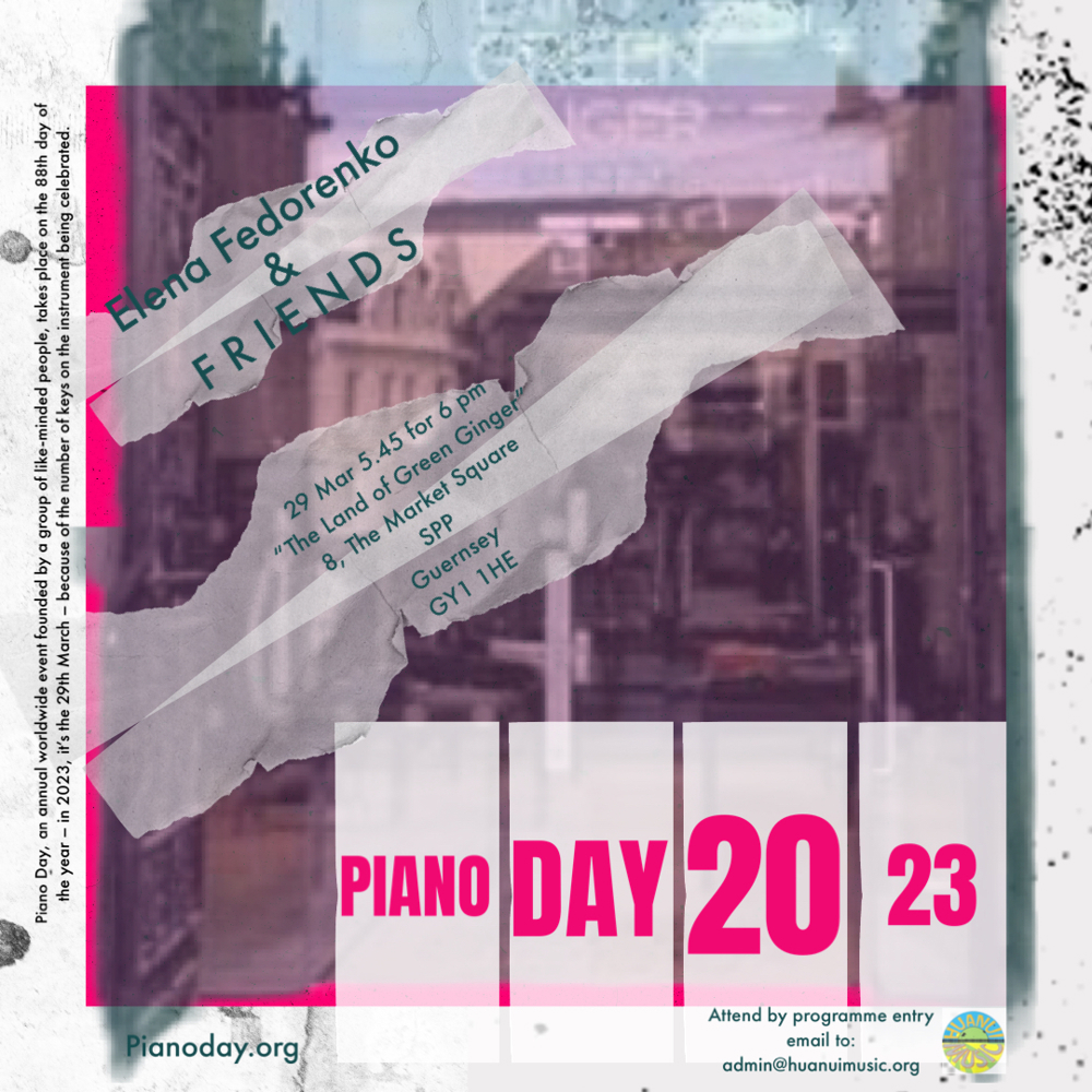 Poster for World Piano Day with Elena Fedorenko and Friends