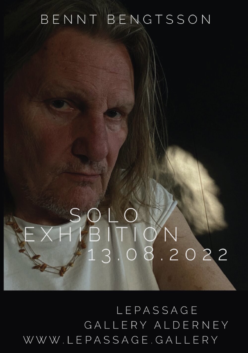 Poster for Bennt Bengtsson Solo Exhibition at Le Passage