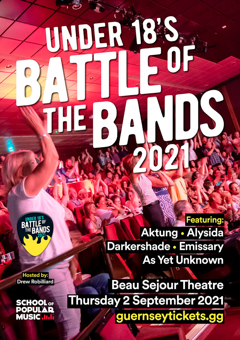 Poster for Under 18's Battle of the Bands