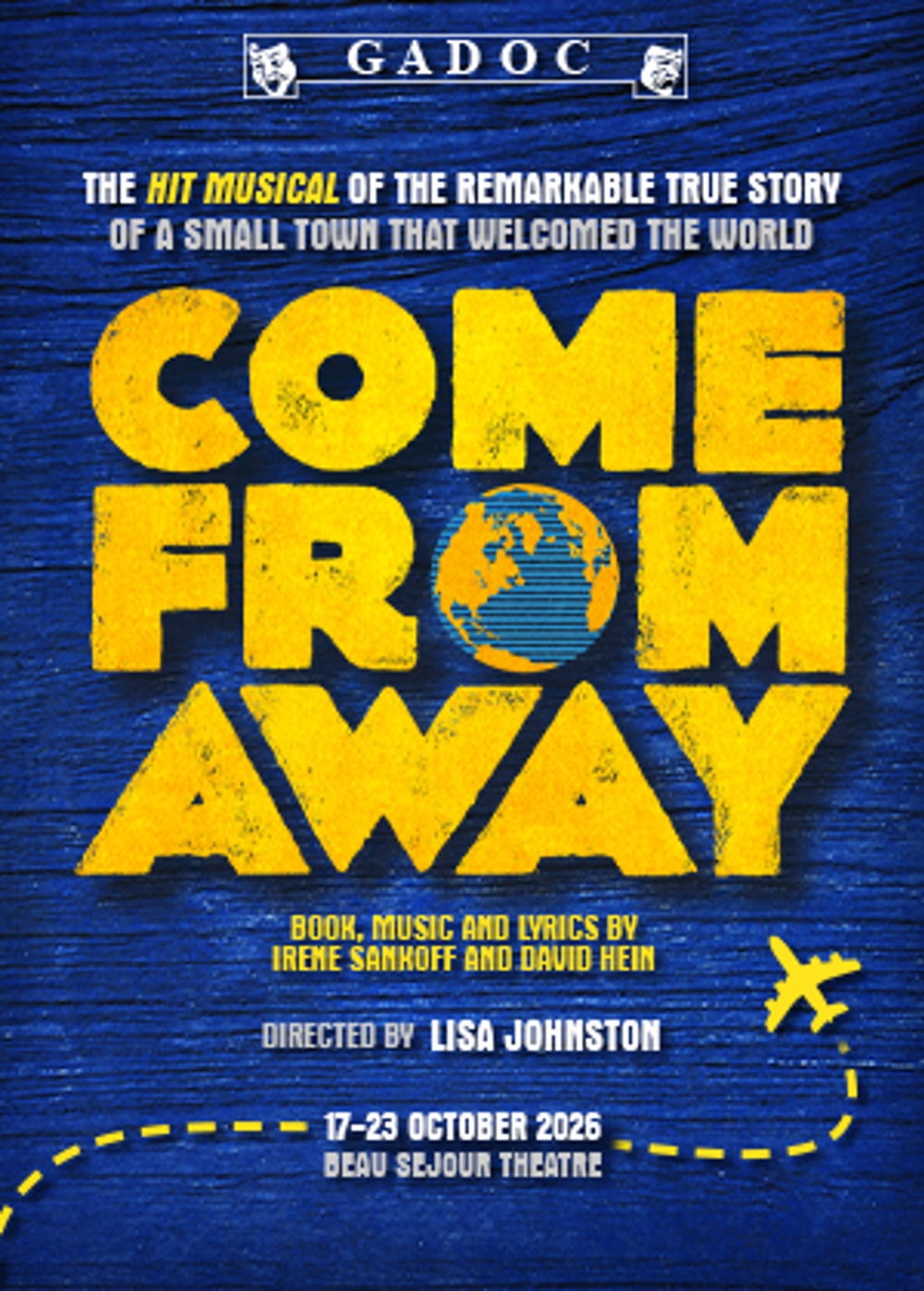 Poster for GADOC presents: Come From Away