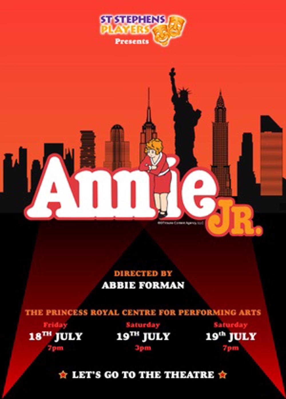 Poster for St Stephens Players presents: Annie Jr.