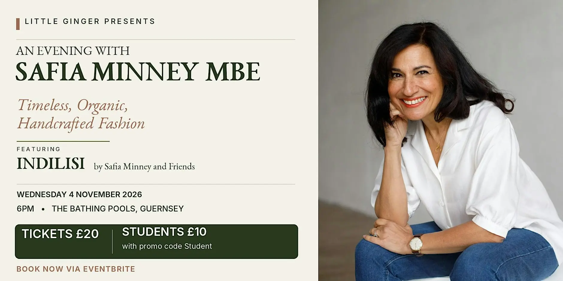 An evening with Safia Minney