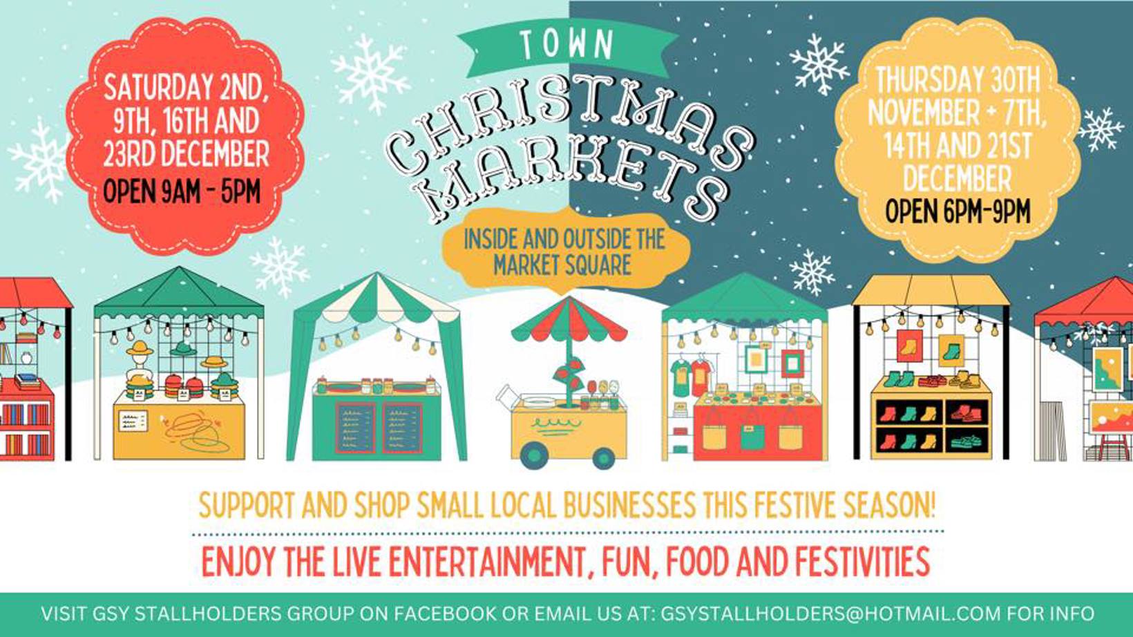 Town Christmas Market - Late night shopping evenings