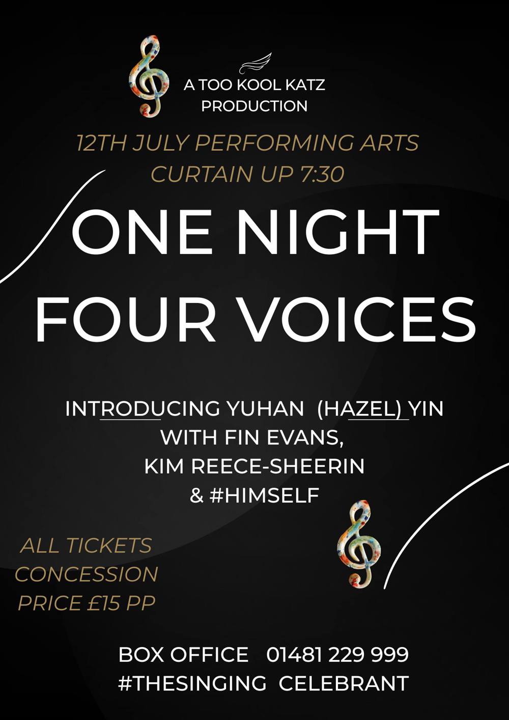 Poster for One Night Four Voices