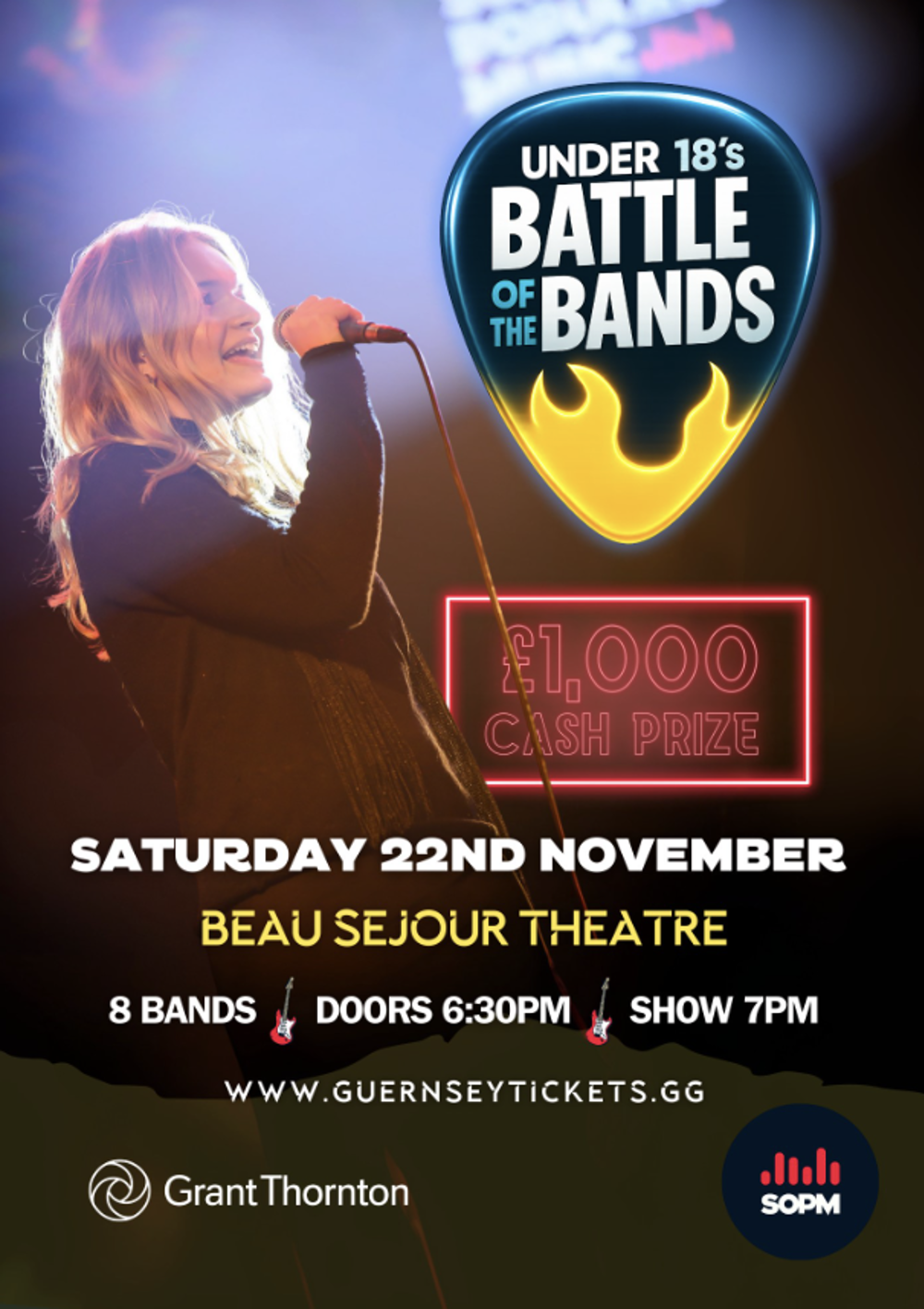 Poster for SOPM PRESENTS: Under 18s Battle of the Bands