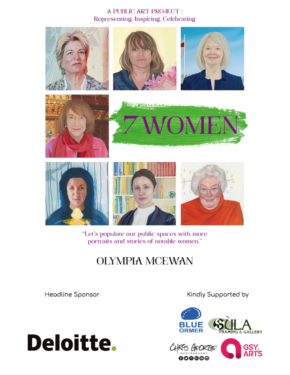 Poster for 7WOMEN: An Exhibition by Olympia McEwan