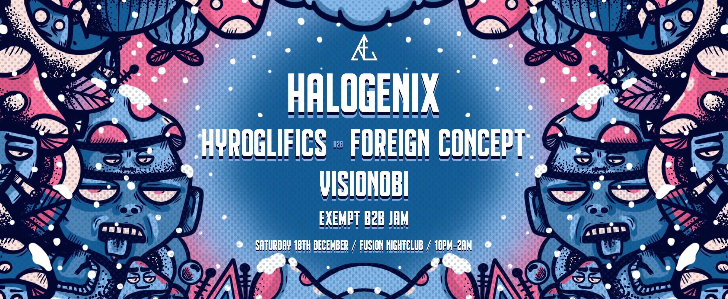rave.era presents Halogenix, Hyroglifics b2b Foreign Concept and Visionobi