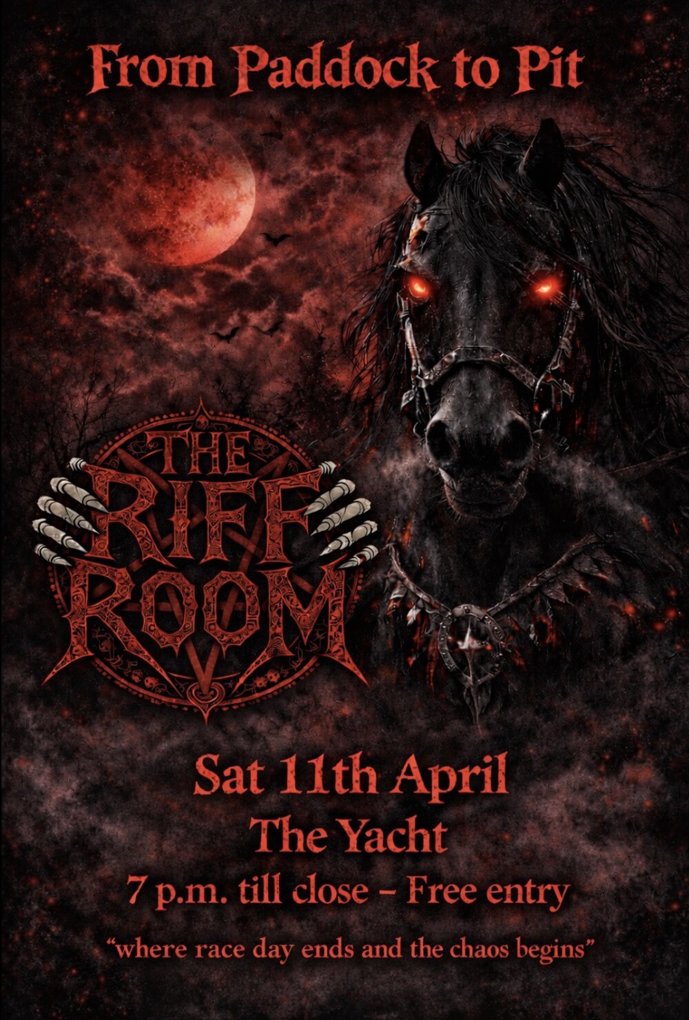 Poster for The Riff Room - From Paddock to Pit